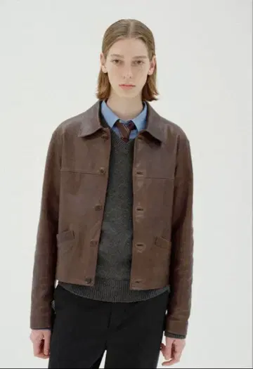 AURALEE HEAVY LAMB LEATHER BLOUSON