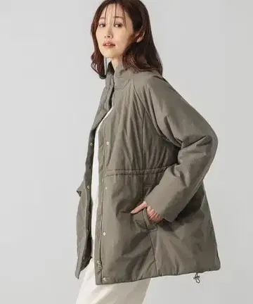 GLOBALWORK 워셔블 라이트 웜 스탠드 코트