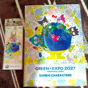 뚱크뚱크 산리오 콜라보 키링 파일 요코하마 꽃 박람회 2027