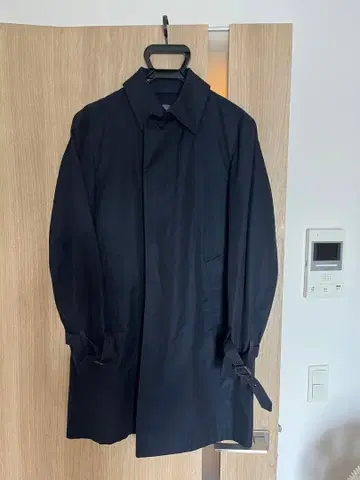 네이비 코튼 캐주얼 코트