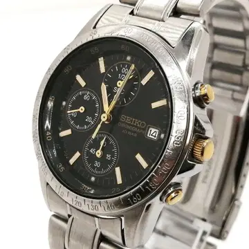 가동 SEIKO 남성용 손목시계 크로노그래프 데이데이트 콤비