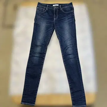 MOUSSY 스키니 데님 사이즈 25 다크 블루