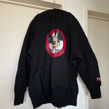 미키 후드티 블랙