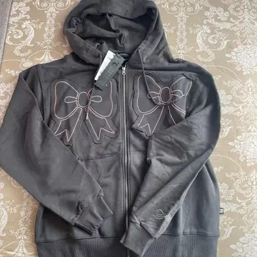 YOUHEE 리본 집업 후드티