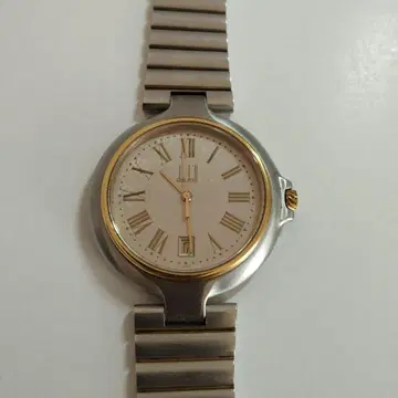 dunhill 아날로그 손목시계 실버/골드