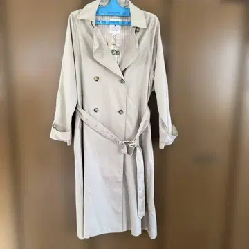 베이지 트렌치코트 롱 기장 니코앤드