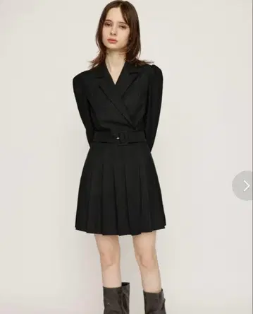 SLY TAILORED PLEATS 숏 원피스