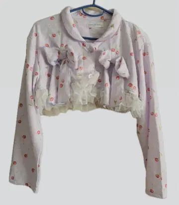 Romantic Standard 체리 레이스 셋업 파자마