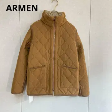 미사용 ARMEN 아멘 안감 플리스 퀼팅 자켓 꽃무늬