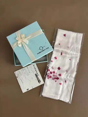 실크 스톨 자수 새상품, 미사용