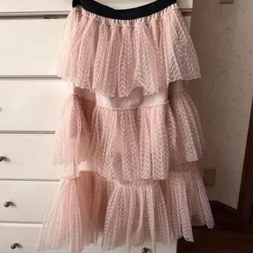 디지트 핑크 샤샤 스커트