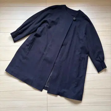 아츠앤사이언스 노카라 코트 네이비 개더