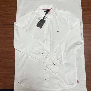 TOMMY HILFIGER 긴팔 버튼 다운 셔츠 화이트 S