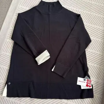 블랙 니트 터틀넥 L 사이즈