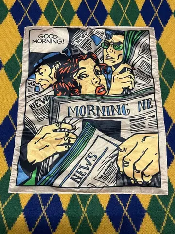 아메리칸 코믹스 아크릴 니트 아가일