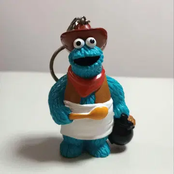 세서미 스트릿 쿠키 몬스터 PVC 피규어 키링