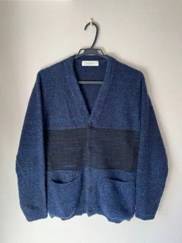 Seagreen 네이비 버튼 가디건