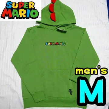 [ 새상품 ] 마리오 요시 후드티 M 남성용 코스프레 할로윈