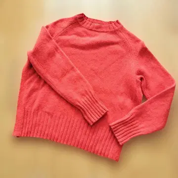 tumugu 츠무구 니트 스웨터 엘르 패치 레드