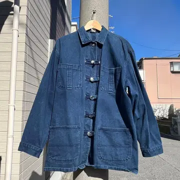 80년대 차이나풍 데님 커버올