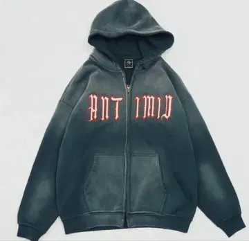ANTIMID 앤티미드 지퍼 후드티