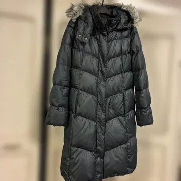 유니클로 다운 코트 후드 부착