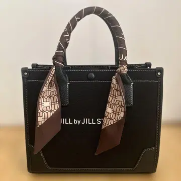 JILL by JILL STUART 블랙 핸드백 스카프