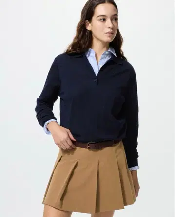 UNIQLO 플리츠 스코트 브라운
