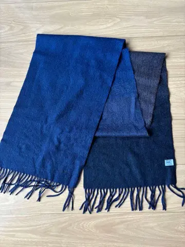 Paul Smith 캐시미어 머플러 네이비 블랙