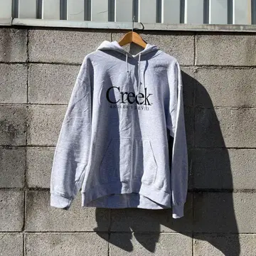 Creek 그레이 후드 부착 후드티 quiet mountain