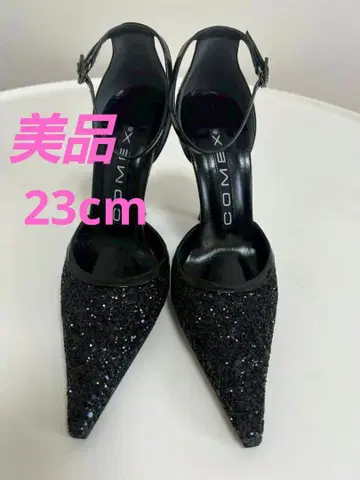 [ 새상품급 ] COMEX 코메 라메 펌프스 23cm