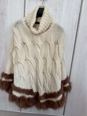 [ 새상품급 ] 플랑드르 이네드 니트 판초