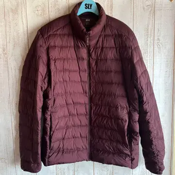 유니클로 남성용 울트라 라이트 다운 XL 빅 사이즈 크림슨