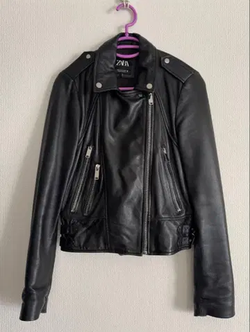 [ 새상품급 ] ZARA 인조 가죽 라이더 자켓