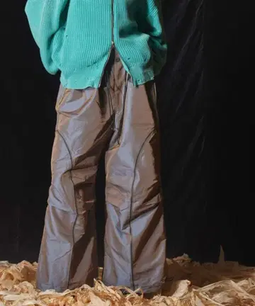 MAISON SPECIAL 허리 셔링 UFO 팬츠