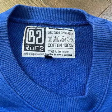 Ruf2 크루넥 트레이닝복 파랑 미사용 새상품