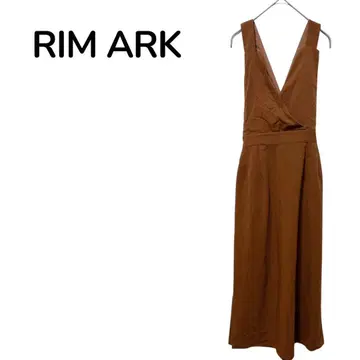 [ RIM.ARK ] 여성용 브라운 오버롤 스커트 36 롱 기장 깔끔