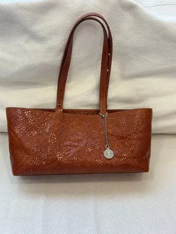 minitmute 뜨개질풍 브라운 핸드백