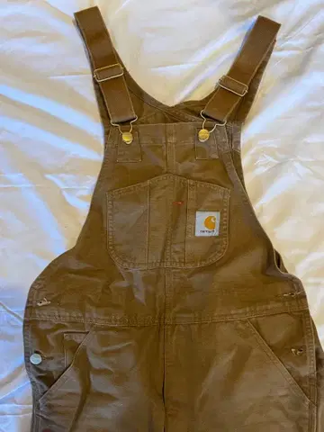 Carhartt 브라운 오버롤