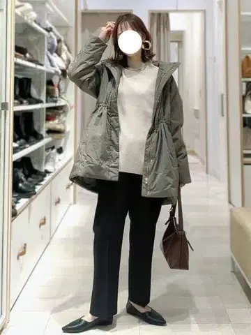 GLOBALWORK 세탁 가능한 라이트 웜 스탠드 코트