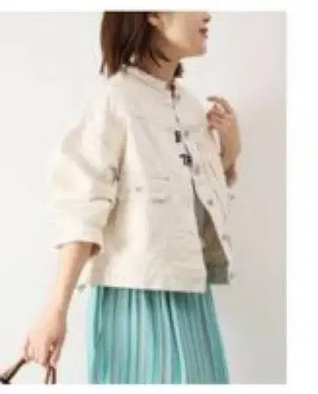 2ND-LINE crop 데님 자켓 38