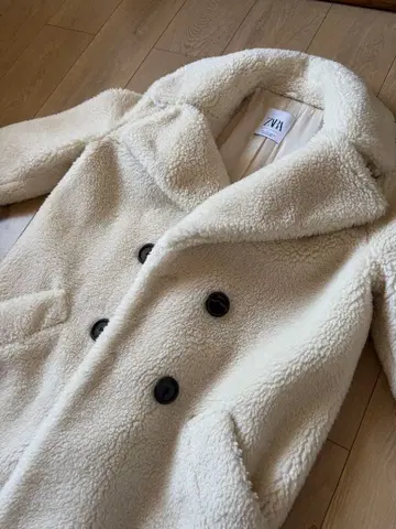 ZARA 보아 코트 테디베어 코트