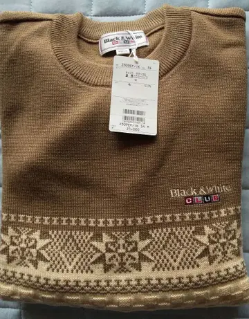 Black & White CLUB 니트 스웨터 M