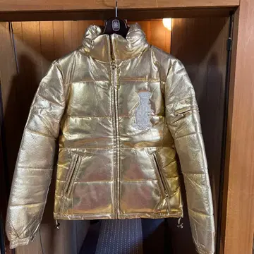 가격 인하 천연 가죽 크리스찬 오디제 골드 다운 자켓