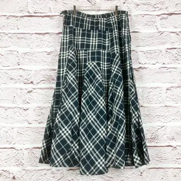 zr220 orsay 체크 무늬 롱 스커트 L
