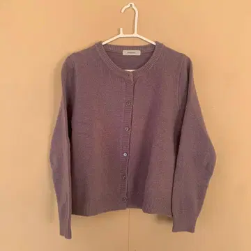 여성용 가디건 퍼플