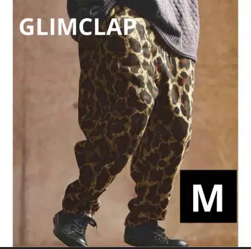 GLIMCLAP 택 포함 새상품 레오파드 무늬 플리스 팬츠 M 사이즈