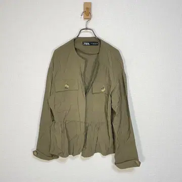 [ ZARA ] 자라 테일러드 자켓 긴팔 M 사이즈 카키