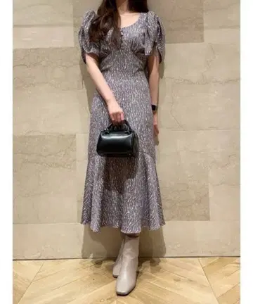 스나이델 snidel Sustainable 바리에 프린트 원피스