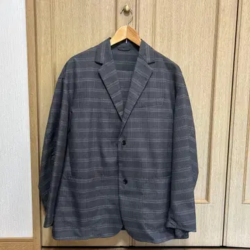 새상품급 NIKO AND - 남성용 수트 셋업 그레이 계열 체크 무늬